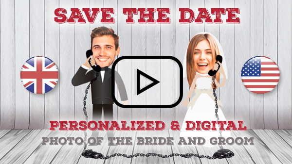 Customizable Save the Date Model First Dates